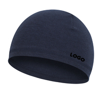 Gorro de calavera con logotipo bordado personalizado, gorro en blanco, gorro duro para bicicleta, gorro con forro para casco, gorros para dormir
