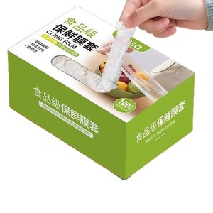Aissa Cling Film Sleeve 100Pcs Food Grade <b>Kitchen</b> Hanging <b>Storage</b> - Product Image 2