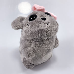 Disponible musique son triste hamster porte-clés arc doux moelleux peluche animal triste hamster meme peluche jouet avec bouton poussoir intégré - Product Image 3