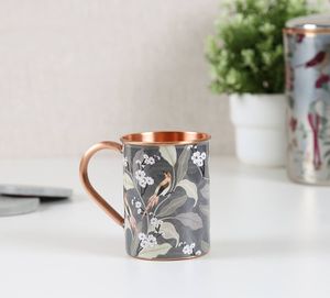 Tasses à bière en cuivre conçues par fleur émaillée pour la fête à la maison et le but de cadeau - Product Image 4