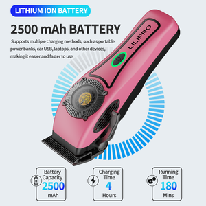 LILIPRO THE MANE MARSHAL L61 <span class=keywords><strong>Macchinetta</strong></span> <span class=keywords><strong>Professionale</strong></span> per Barbiere Senza Fili, Motore ad Alta Velocità, Lama per Taglio Capelli - Product Image 5