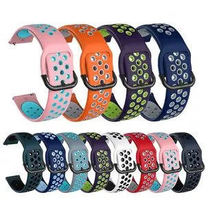 Correa de silicona para Samsung Galaxy <span class=keywords><strong>Watch</strong></span> Active <span class=keywords><strong>2</strong></span> <span class=keywords><strong>40mm</strong></span> 44mm/Galaxy <span class=keywords><strong>Watch</strong></span> 42mm 46mm para <span class=keywords><strong>Huawei</strong></span> <span class=keywords><strong>GT</strong></span> <span class=keywords><strong>2</strong></span> Correa de reloj 20 22mm de goma - Product Image 1