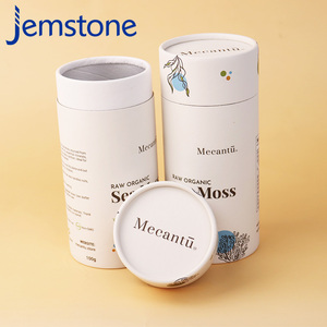 100% Biodegradable <b>Food</b> Grade Wild Seaweed Cylinder <b>Container</b> Coffee Powder Green Tea Round Paper Tube Packaging - Product Image 2