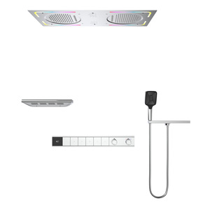 Ensemble de <span class=keywords><strong>douche</strong></span> encastré mural minimaliste à température constante pour salle de bain, avec plafonnier dissimulé et pré-encastrement - Product Image 4