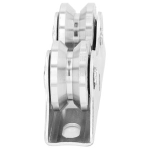 Aço inoxidável V Shaped Double Bearing Caster Sliding Gate Wheel Com Bracket preço barato - Product Image 3