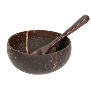 Cuenco de cáscara de coco vacío ecológico hecho a mano para <span class=keywords><strong>hacer</strong></span> velas, cuenco de coco personalizado - Product Image 2
