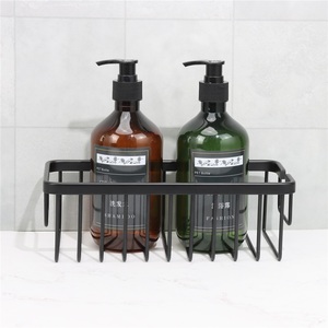 Cesta de malla para inodoro de esquina, estante de ducha de una sola capa profundo para baño, moderno, de acero para hotel - Product Image 4