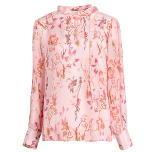 2021 nuova primavera <span class=keywords><strong>camicia</strong></span> di seta di gelso stampata in Crepe De Chine <span class=keywords><strong>camicia</strong></span> di seta merlata - Product Image 1