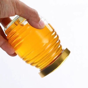 Vasetti di vetro trasparenti per miele e marmellata con coperchio in metallo, da 100g, 250g, 500g, 1000g - Ingrosso - Product Image 5