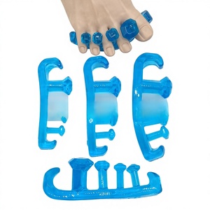 Diamond Five-<b>Toe</b> Five-Hole Soft Silicone <b>Toe</b> <b>Separator</b> Corrector for Overlapping and Hammer <b>Toes</b> Nail Art Tool - Product Image 2