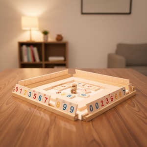 Juego de mesa de clasificación de números de madera de alta calidad, juego <span class=keywords><strong>Rummy</strong></span>, juego de matemáticas, juguetes educativos, juegos de mesa lúdicos - Product Image 1