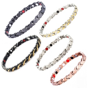 Braccialetti Magnetici Terapeutici Impermeabili in Acciaio Inossidabile 316L con Design a Pesciolino per Donne, Nuovo Braccialetto Energetico Ecologico per la Salute - Product Image 1