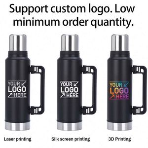Custom logo 1000ml 1400ml Stainless Steel Vacuum Flask Insulated Thermos Travel Outdoor Sport Water Bottles - Product Image 5