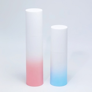 Botella de Spray al Vacío de Plástico Personalizada de 20ml 30ml 50ml con Degradado Azul y Rosa, Botella con Bomba sin Aire para Emulsiones y Lociones Cosméticas - Product Image 2