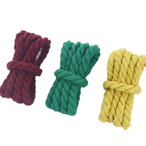 Weiou ren chất lượng Bông 8mm đa chức năng vòng dây màu giày chuỗi dày hơn màu trắng Ba sợi xoắn dây Giày Sneaker - Product Image 3