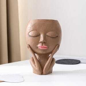 Spedizione gratuita manichino arte modellazione vaso di fiori verde resina succulenta vaso di fiori ornamento per bambole da scrivania - Product Image 4