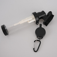 Nouvelle Arrivée Brosse de Nettoyage de Clubs de Golf en PVC Durable avec Pulvérisation d'Eau, Vente en Gros, Logo Personnalisé, Accessoire de Golf