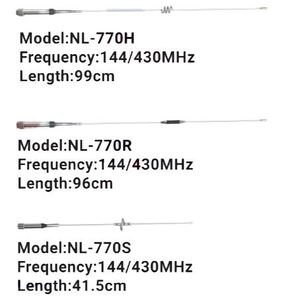 เสาอากาศวิทยุติดรถยนต์แบบสองย่านความถี่ 144/430MHz รุ่น Super 770H 770R 770S Diamonds ขนาด 99ซม. 96ซม. 42ซม. NL770H 770R NL770R NL770S ไม่มีสาย - Product Image 3