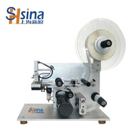 Machine d'étiquetage semi-automatique pour boîtes en carton, applicateur d'autocollants à angle droit pour emballages en métal, papier et plastique