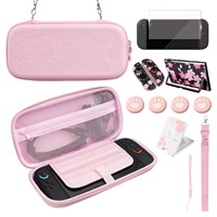 Étui de transport Sakura, coque de protection, ensemble de protection d'écran en verre trempé pour Nintendo Switch 2