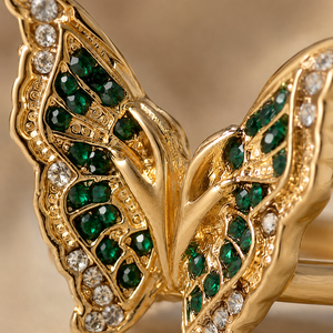 Anello a Farfalla Colorato per Donne, Gioiello da Dito alla Moda in Stile Europeo e Americano - Product Image 4