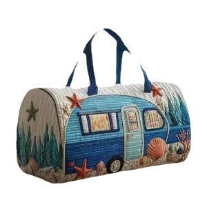Sac de voyage matelassé créatif personnalisé, motif bus rétro, fleurs 3D, sac de week-end, sac de sport grande capacité pour femme, <span class=keywords><strong>bagage</strong></span> d'extérieur - Product Image 5