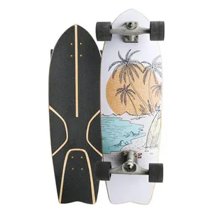 Benutzer definierte Günstige Vintage Land Surf board Decks Fishtail Skateboard Deck