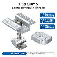 Système de montage photovoltaïque** Rails et supports en aluminium pour panneaux solaires, fixation facile pour accessoires de toiture solaire PV