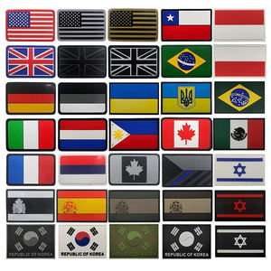 Patchs en Silicone PVC personnalisés de haute qualité Patch à boucle crochet 2D 3D en caoutchouc souple drapeau National Logo Badges pour vêtements décor chapeau utilisation - Product Image 6