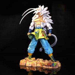 Statuetta di <span class=keywords><strong>Goku</strong></span> con Capelli Bianchi 24cm, Action Figure Super Saiyan in PVC, Serie Dragonball GK, Confezione Colorata, Vegeta - Product Image 5