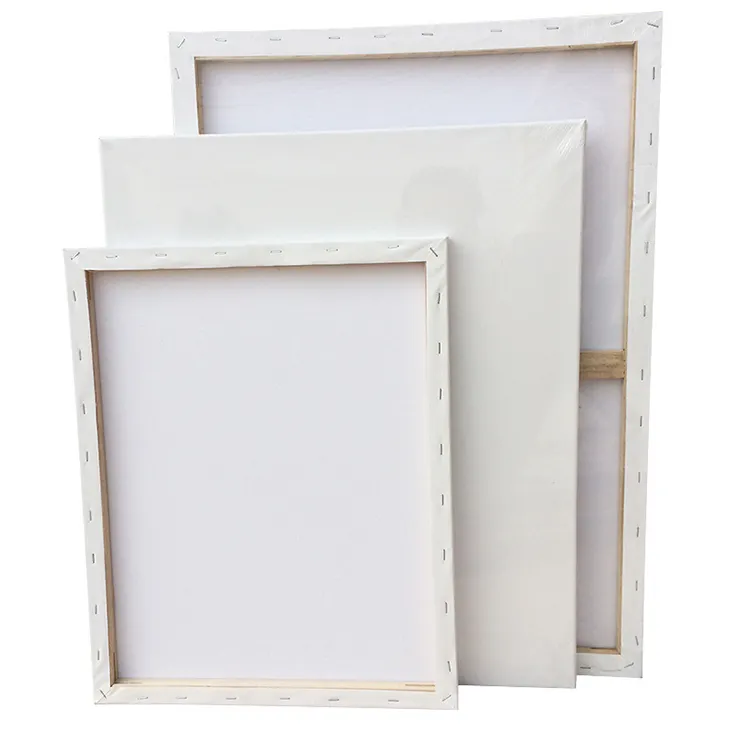 Tablero de lona en blanco estirado Xin Bowen para Galería de Arte de estudio de alta calidad 280GSM medio de impresión blanca para pintura