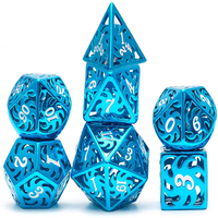 Roue de Feu Vent Creux en Métal Personnalisé Dragon et Donjon Jeu de Rôle Jeu de Dés en Métal Jeu de Dés D & D en Métal