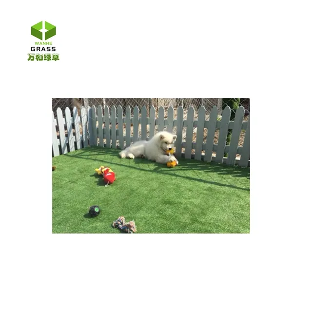 Wanhe 347 mascotas césped sintético barato hierba de instalación