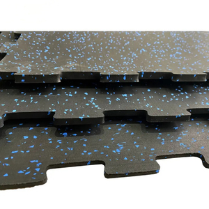 אריחי גומי EPDM SBR ממוחזרים בצפיפות גבוהה 15 מ\"מ, מחברים זה לזה, לריצוף חדר כושר, גן שעשועים, מוסך, סופגי זעזועים, נגד החלקה, ידידותיים לסביבה - Product Image 3
