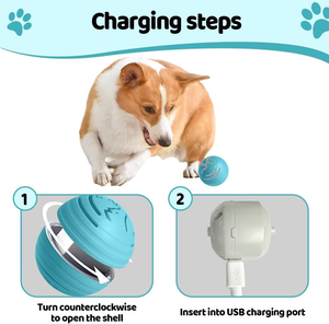 Automatic Eco-Friendly Rechargeable TPU Dog <b>Cat</b> Smart Sport <b>Toy</b> Ball <b>Interactive</b> Exercise Glowing Bouncing Boredom Relief - Product Image 2