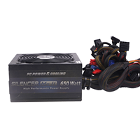 Alimentation d'ordinateur de bureau d'occasion OCZ 650W, conception PFC active, interface 20+4 broches, entrée 100-265V, 80 PLUS Silver SGCC