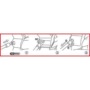 KS TOOLS Outil de démontage de poignée de porte pour VAG - Product Image 2
