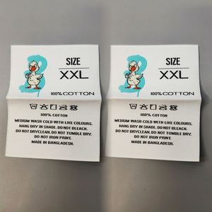 Factory Custom Garment Woven <b>Label</b> Design New Style Cotton Clothing Tags High Density Woven Tags <b>Label</b> - Product Image 2