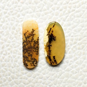 Agate Dendrite Scénique Polie à la Main Pierres Précieuses en Vrac Bijoux Naturels Pendentif/Bague Cabochon Ovale Prix de Gros - Product Image 2