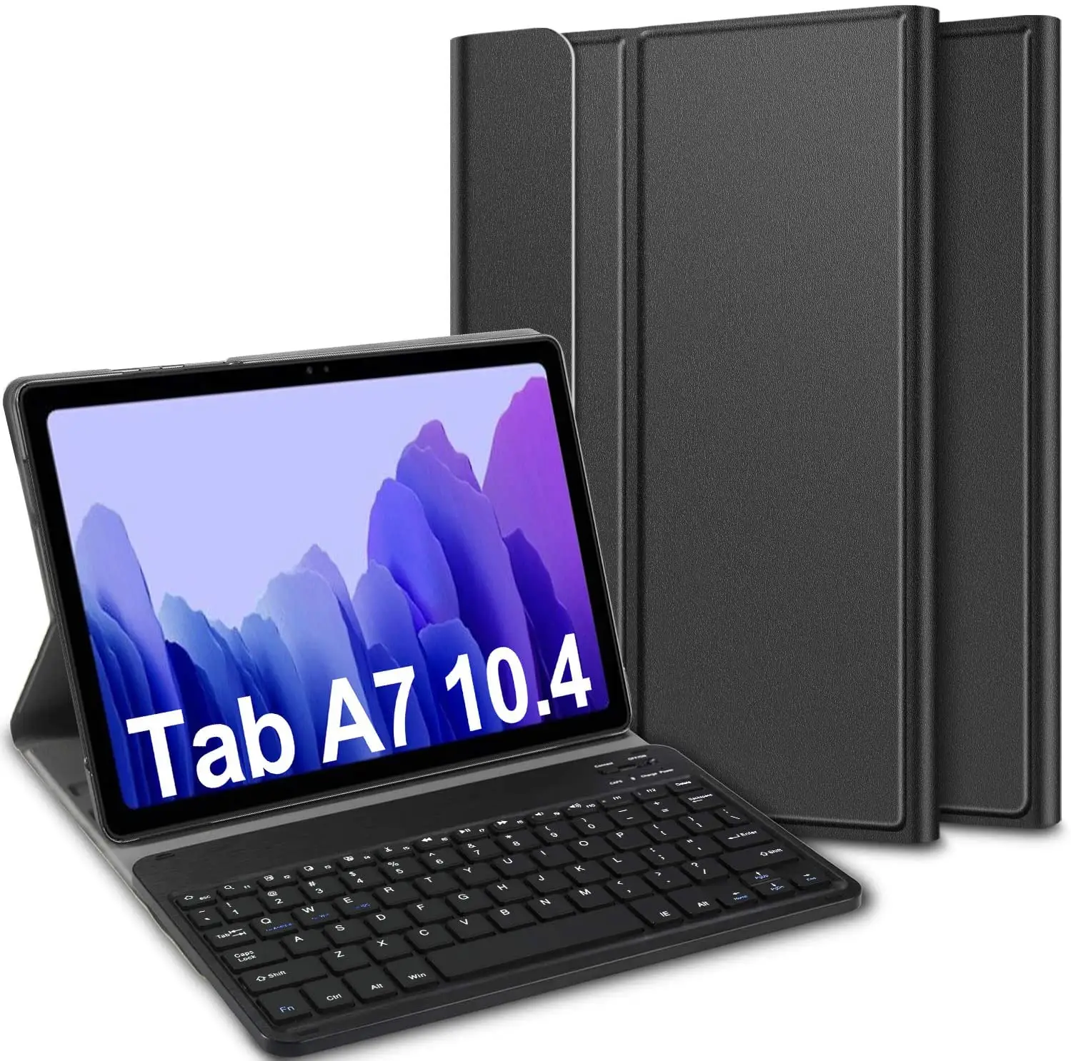 Sıcak satış PU deri Tablet kılıfı Ultra ince kablosuz Bluet ooth klavye kapak Samsung Tab A7 10.4 inç