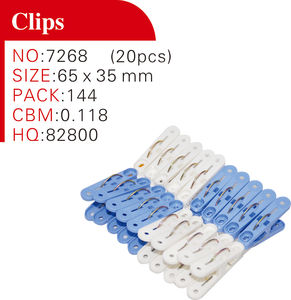 Haixing Vente en gros de pinces <span class=keywords><strong>à</strong></span> <span class=keywords><strong>linge</strong></span> en <span class=keywords><strong>plastique</strong></span> robustes et de clips 20 pièces Pinces <span class=keywords><strong>à</strong></span> <span class=keywords><strong>linge</strong></span> antidérapantes pour le séchage du <span class=keywords><strong>linge</strong></span> 7268 - Product Image 5