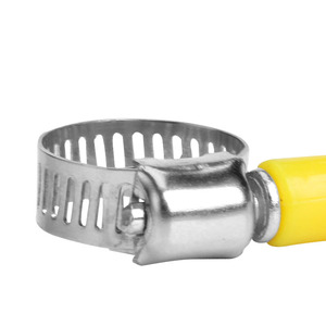 Mỹ loại màu vàng bướm nhựa xử lý Ống kẹp thép không gỉ Đức loại điều chỉnh Ống kẹp với cánh xử lý - Product Image 6