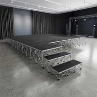 Scène modulaire antidérapante pour chœur scolaire, installation rapide avec clé hexagonale, pour concerts