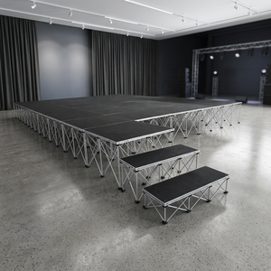 Scène modulaire antidérapante pour chœur scolaire, installation rapide avec clé hexagonale, pour concerts - Product Image 1