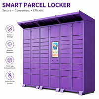 Casillero Inteligente de Autoservicio YL con Sistema Inteligente, Compatible con Desarrollo de Software, Pantalla Táctil Electrónica, Gabinete de Entrega
