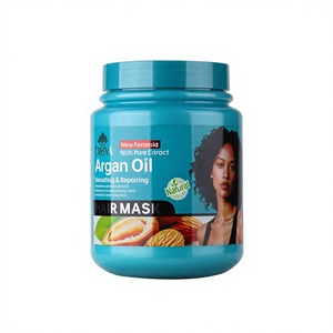 Mascarilla Capilar Reparadora y Suavizante con Aceite de Argán para Cabello Seco, Encrespado y Rizado - Nutrición Orgánica y Engrosamiento - Product Image 2