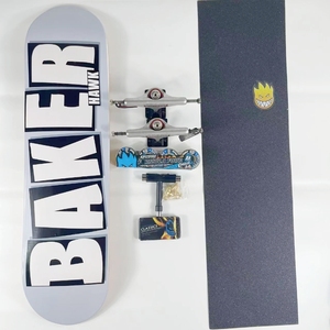 บอร์ดสเก็ตบอร์ด <span class=keywords><strong>Baker</strong></span> รุ่น Professional Complete Skateboard 7 ชั้น ไม้เมเปิลแคนาดา หลายสี ขนาด 7.75/8.0/8.25/8.5 นิ้ว รุ่น Double Rocket - Product Image 1