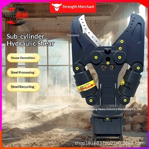 Cizalla Hidráulica de Doble Cilindro para Excavadora, Cizalla Hidráulica de Olecranon con Rotación de 360 Grados para Desechos de Acero y Barras de Coche - Product Image 1