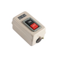 BS230B Logam & Plastik IP65 10A 220V 2NO Tombol Tekan Saklar Daya Stasiun Kontrol