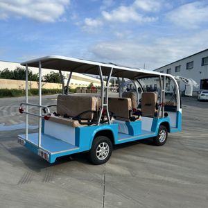 China Marca Diseño de moda de alta calidad 8/ 11/23/ seater autobús turístico eléctrico con puerta - Product Image 5